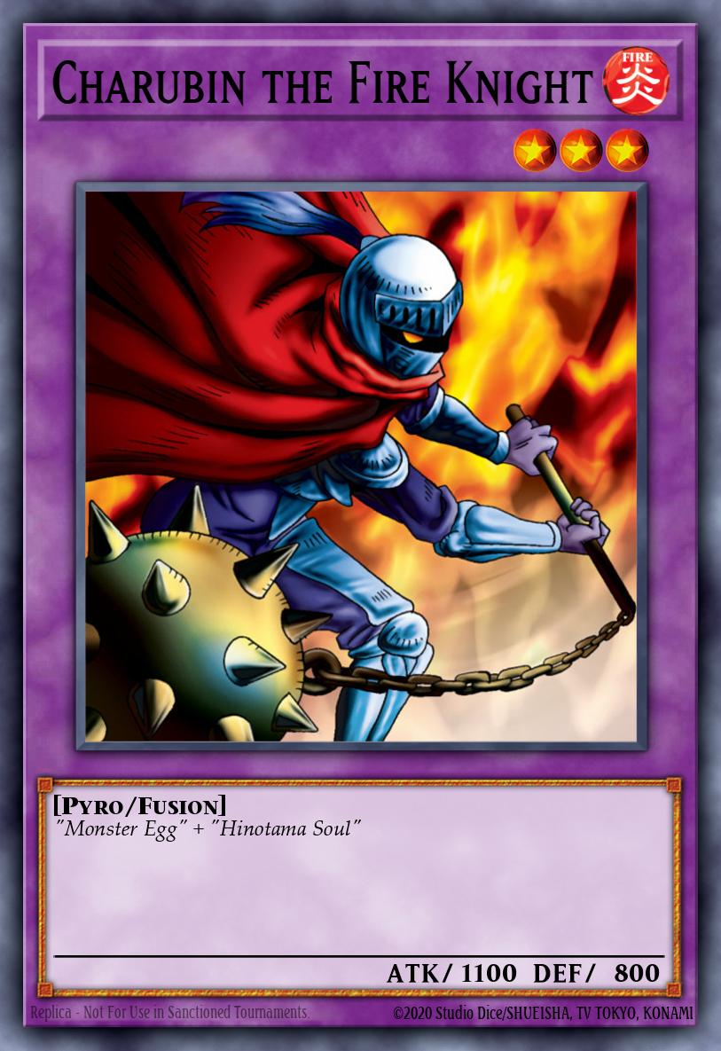 Charubin the Fire Knight LOB #LOB-015 English Yu-Gi-Oh! card
