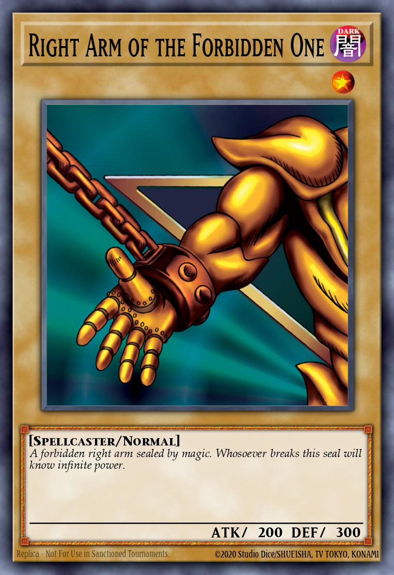 Right Arm of the Forbidden One LOB #LOB-122 English Yu-Gi-Oh! card