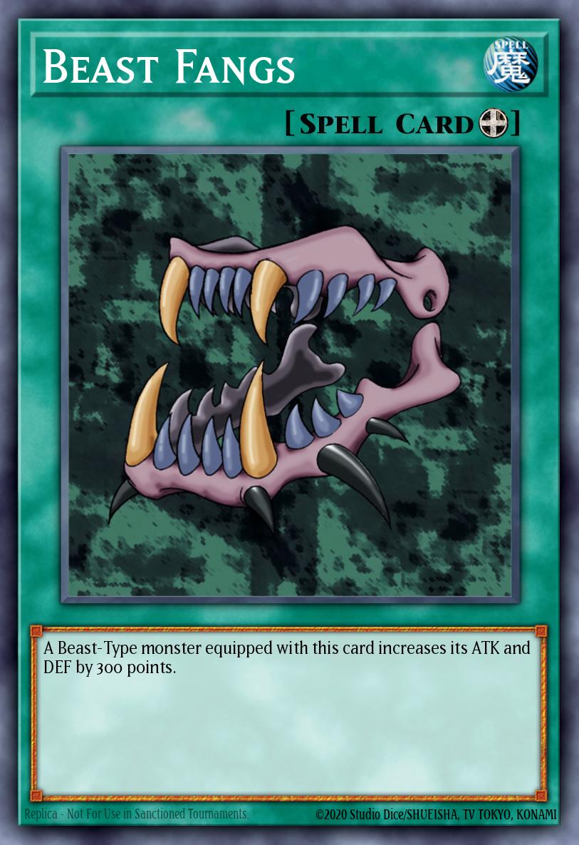 Beast Fangs LOB #LOB-E032 English Yu-Gi-Oh! card
