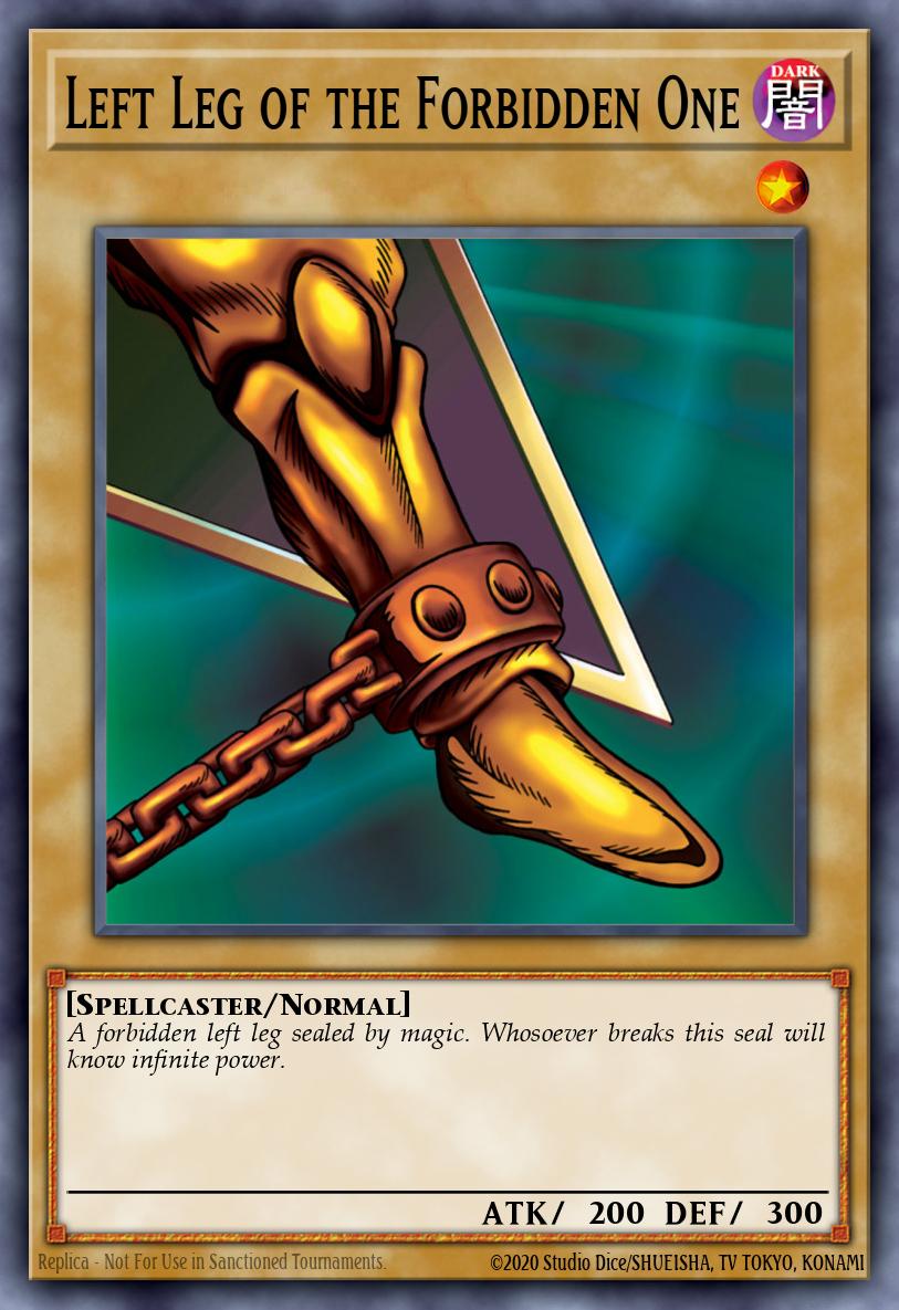 Left Leg of the Forbidden One LOB #LOB-E098 English Yu-Gi-Oh! card