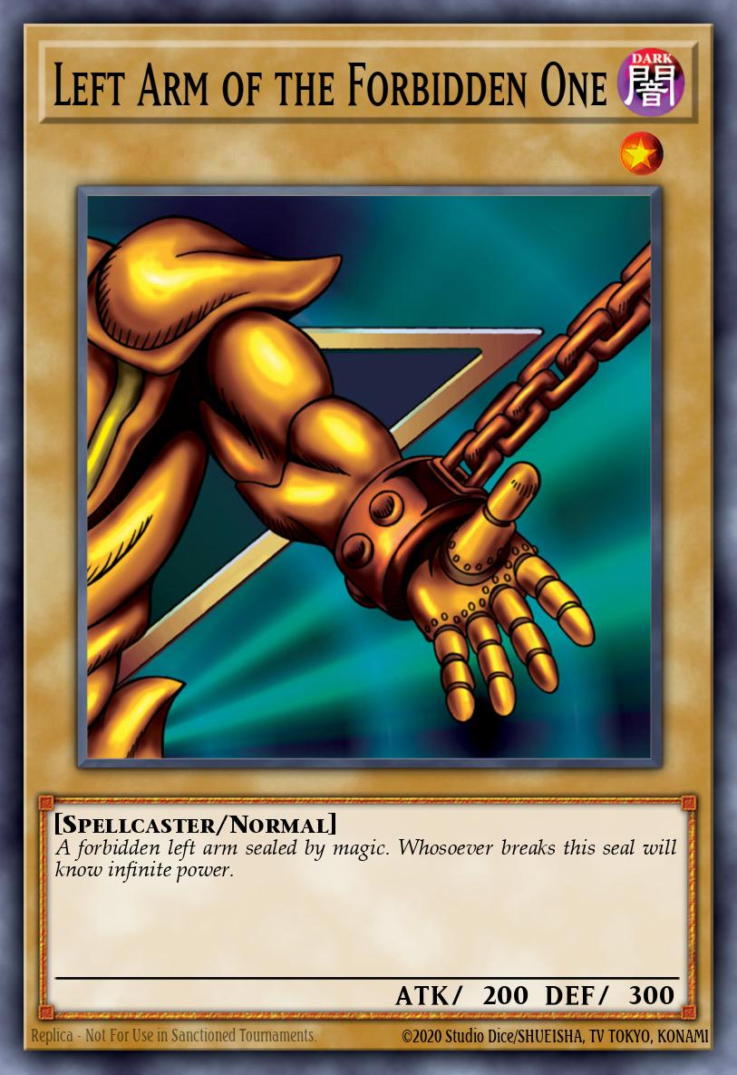Left Arm of the Forbidden One LOB #LOB-EN123 English Yu-Gi-Oh! card