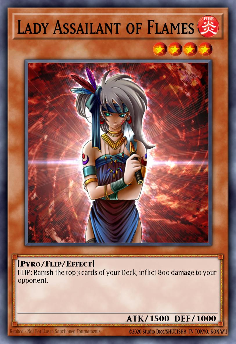 Lady Assailant of Flames LON #LON-EN035 English Yu-Gi-Oh! card