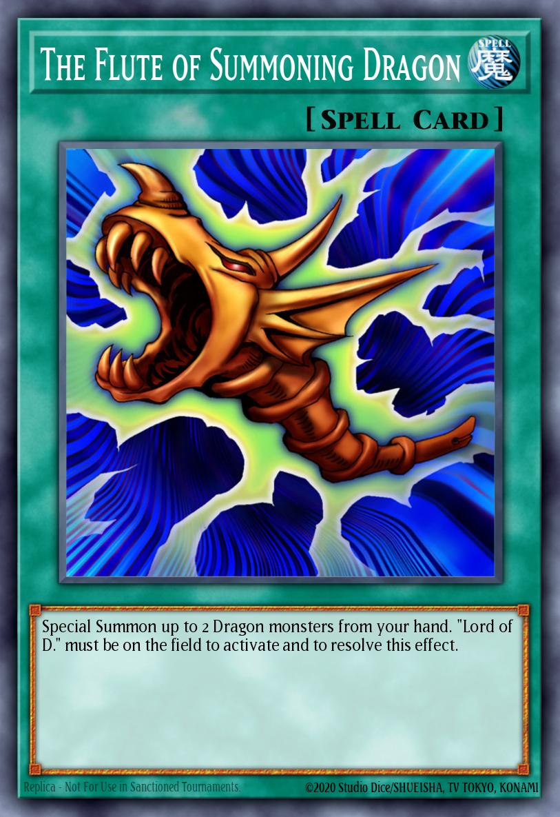 The Flute of Summoning Dragon SDK #SDK-042 English Yu-Gi-Oh! card