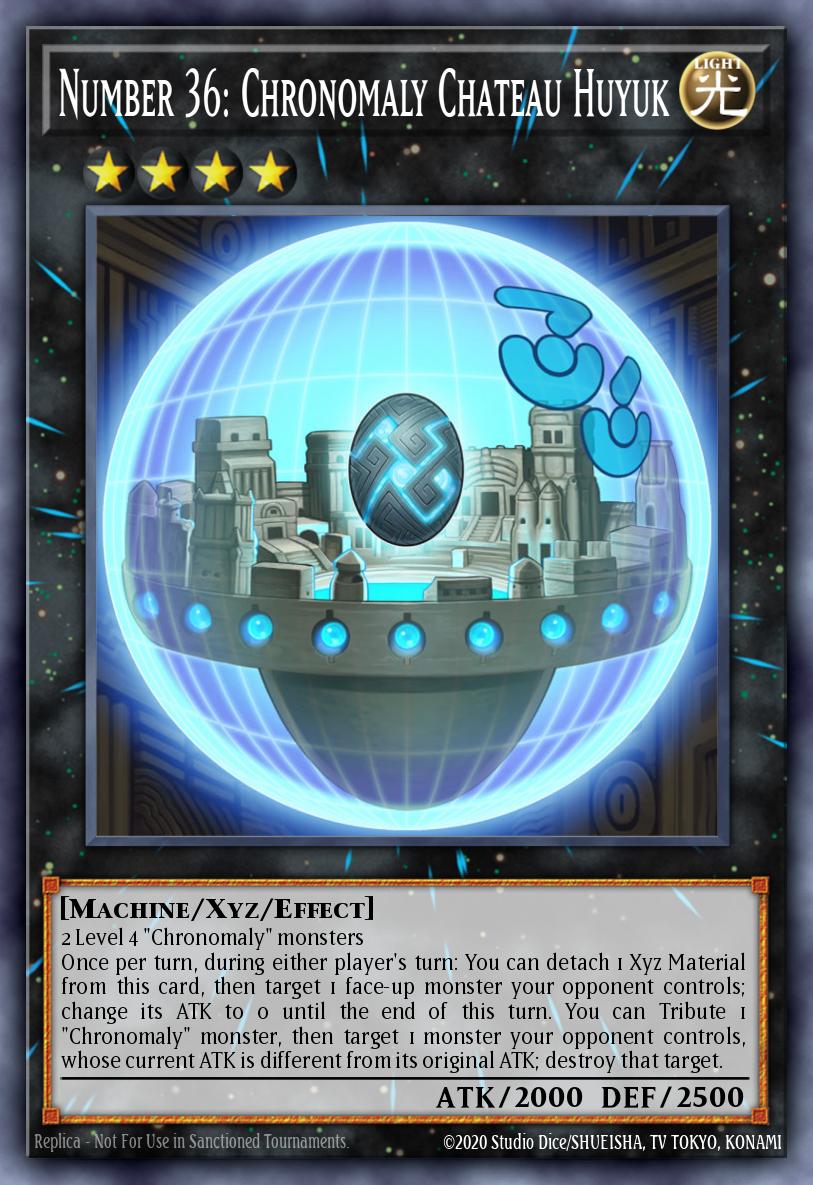 Number 36: Chronomaly Chateau Huyuk WSUP #WSUP-EN002 English Yu-Gi-Oh! card